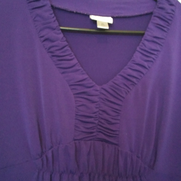 Women's Purple Long Sleeve blouse - Picture 3 of 6
